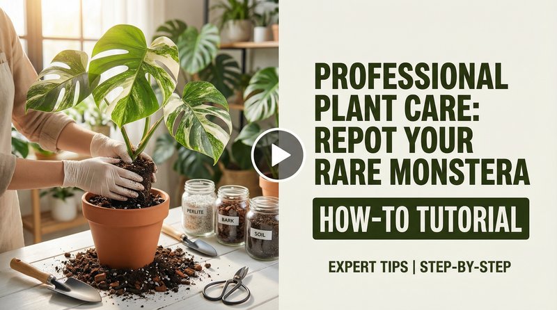 蜜芽植物测评视频-龟背竹换盆教程视频